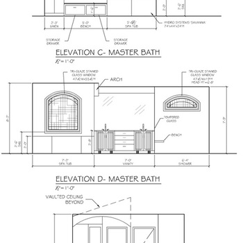 Fig. 2- Bathroom Elevations