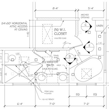 Fig. 1- Bathroom: Plan View