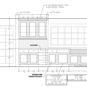 Fig. 2- Kitchen: North Elevation