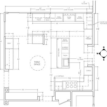 Fig. 1- Kitchen: Plan View