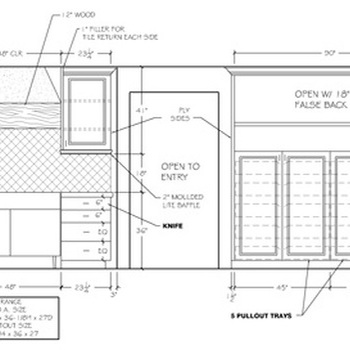 Fig. 3- Kitchen: South Elevation