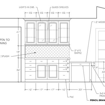 Fig. 5- Kitchen: West Elevation